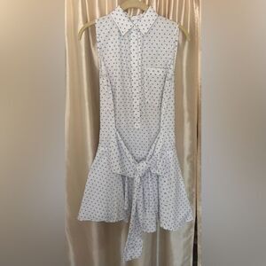 Derek Lam 10 Crosby Sleeveless Tie Front Mini Dress Size 2